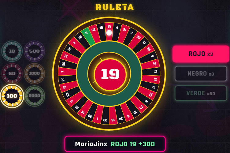 La ruleta del casino
